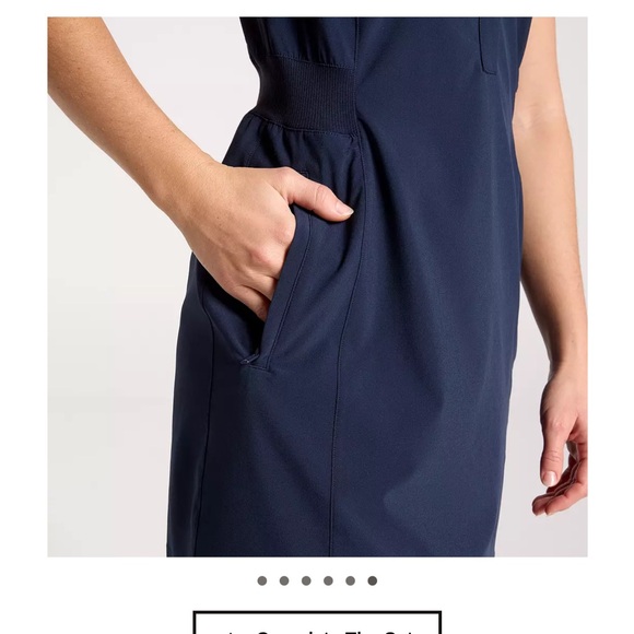 Navy Sleeveless Dress - Picture 4 of 5